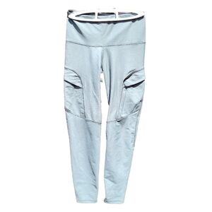 Cargo leggings Old Navy PowerSoft Active size M sage green mid high rise go dry